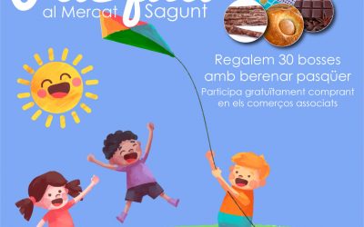 🥚🍭Pascua al Mercat Sagunt, regalamos 30 bolsitas de merienda🍭🥚